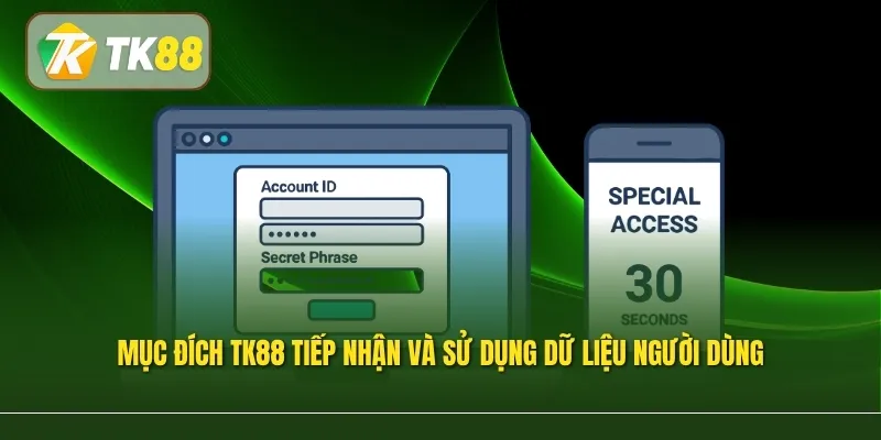 Mục đích TK88 tiếp nhận và sử dụng dữ liệu người dùng