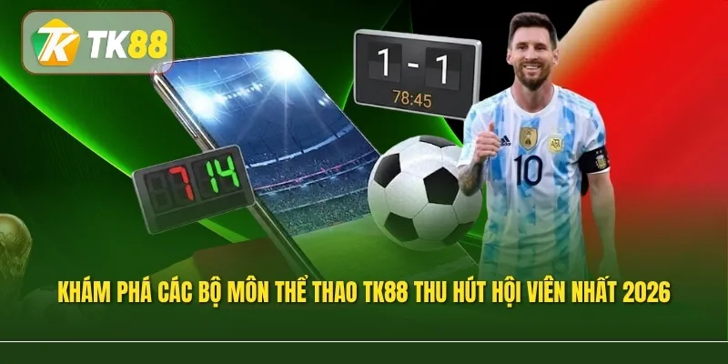 Khám phá các bộ môn Thể thao TK88 thu hút hội viên nhất 2026