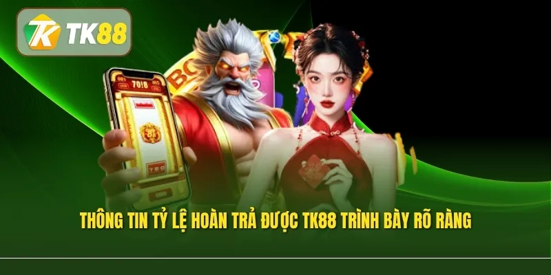 Thông tin tỷ lệ hoàn trả được TK88 trình bày rõ ràng
